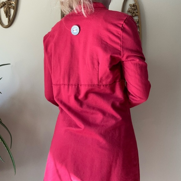 Neon Buddha Red Button Up Jacket - Picture 4 of 10